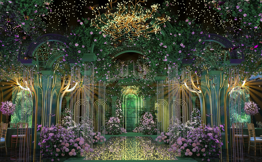 绿春奇妙森林婚礼堂效果展示