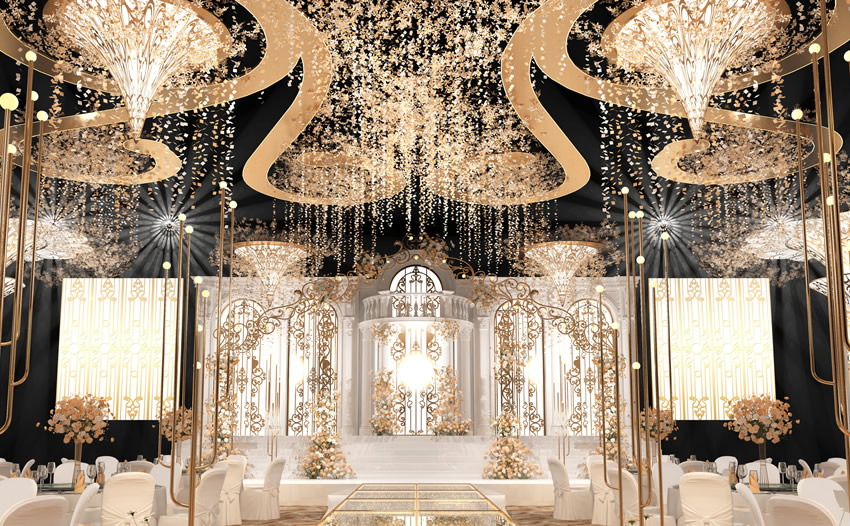 绿春花木兰喜事汇金色大厅效果展示